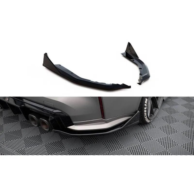 Maxton - Lames De Pare-Chocs Arrière Latérales V.5 (Pour jupe arrière v.1) BMW M4 G82 / G82 Facelift