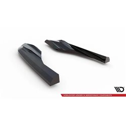 Maxton - Lames De Pare-Chocs Arrière Latérales Porsche Taycan Cross Turismo 4S 