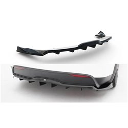 Maxton - Arriere Splitter (avec une barre verticale) V.2 Tesla Model X Mk1 Facelift
