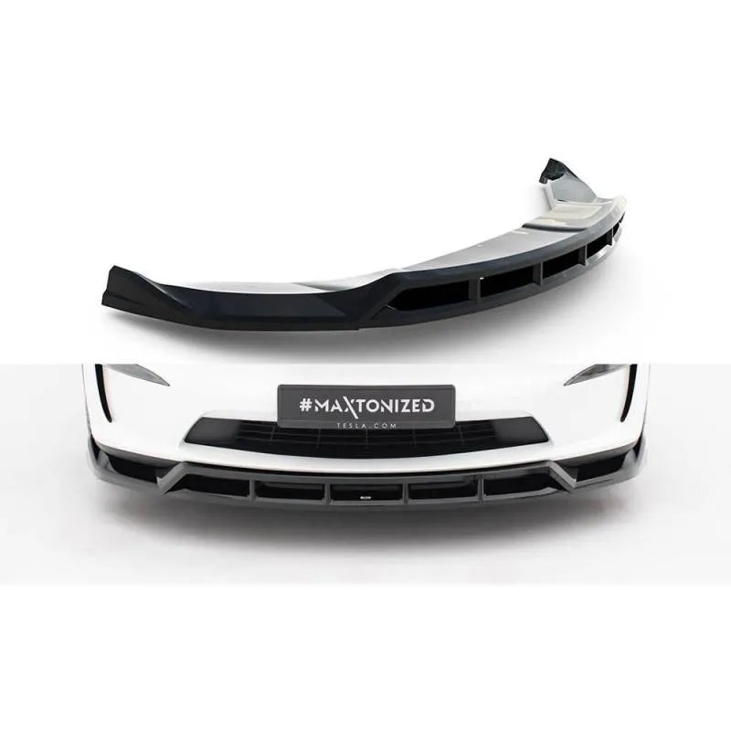 Maxton - Lame Du Pare-Chocs Avant V.3 Tesla Model X Mk1 Facelift
