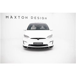 Maxton - Lame Du Pare-Chocs Avant V.3 Tesla Model X Mk1 Facelift 