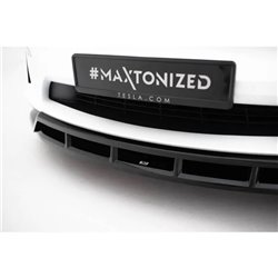 Maxton - Lame Du Pare-Chocs Avant V.3 Tesla Model X Mk1 Facelift 