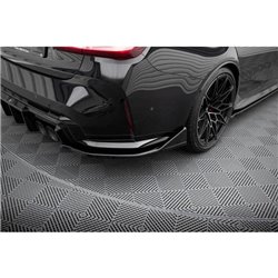 Maxton - Lames De Pare-Chocs Arrière Latérales V.6 CSL Look (Pour jupe arrière v.1) BMW M3 Sedan / Touring G80 / G81 