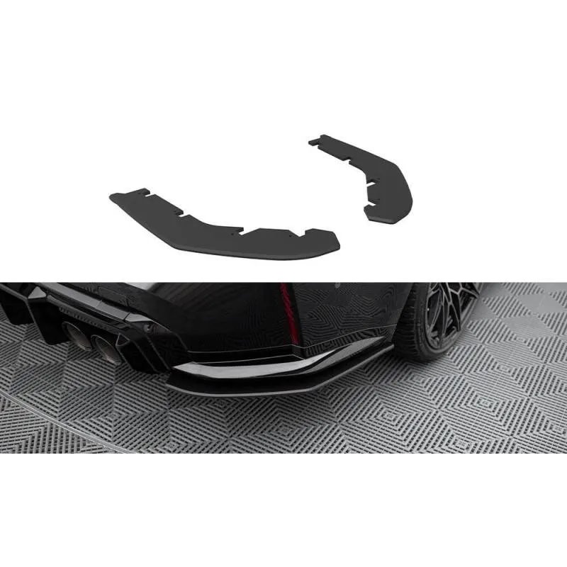 Maxton - Street Pro Lame Du Pare Chocs Arriere V.2 BMW M3 Sedan / Touring G80 / G81 Noir-Rouge