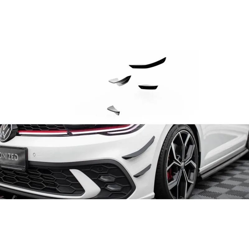 Maxton - Ailes de pare-chocs avant (Canards) Volkswagen Polo GTI Mk6 Facelift
