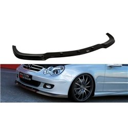 Maxton - LAME DU PARE-CHOCS AVANT MERCEDES CLK W209 APRES FACELIFT POUR STANDARD PARE-CHOCS Noir Brillant