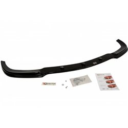 Maxton - LAME DU PARE-CHOCS AVANT MERCEDES CLK W209 APRES FACELIFT POUR STANDARD PARE-CHOCS Noir Brillant