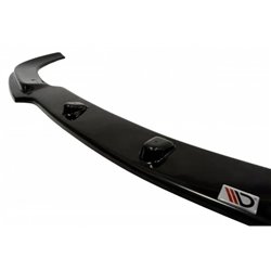 Maxton - LAME DU PARE-CHOCS AVANT MERCEDES CLK W209 APRES FACELIFT POUR STANDARD PARE-CHOCS Noir Brillant