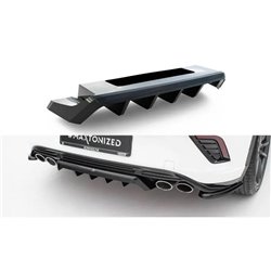 Maxton - Central Arriere Splitter (avec une barre verticale) Volkswagen T-Roc R Mk1