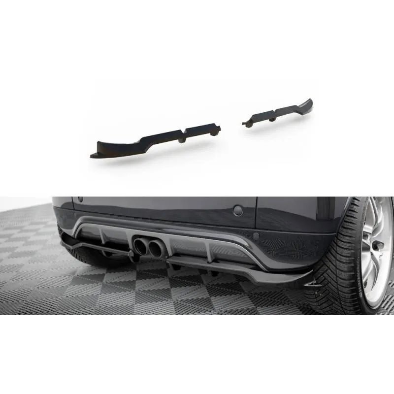 Maxton - Arriere Splitter (avec une barre verticale) Brabus Smart Fortwo C451 Facelift