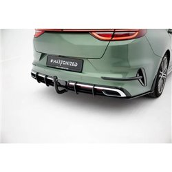 Maxton - Street Pro Central Diffuseur Arriere Kia Proceed GT-Line Mk1 Facelift Noir