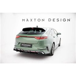 Maxton - Street Pro Central Diffuseur Arriere Kia Proceed GT-Line Mk1 Facelift Noir