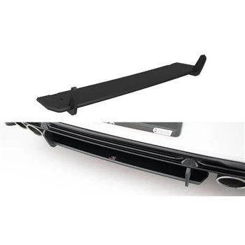 Maxton - Street Pro Central Diffuseur Arriere Volkswagen T-Roc R Mk1 Noir