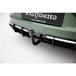 Maxton - Street Pro Central Diffuseur Arriere Kia Proceed GT-Line Mk1 Facelift Noir-Rouge