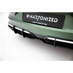 Maxton - Street Pro Central Diffuseur Arriere Kia Proceed GT-Line Mk1 Facelift Noir-Rouge