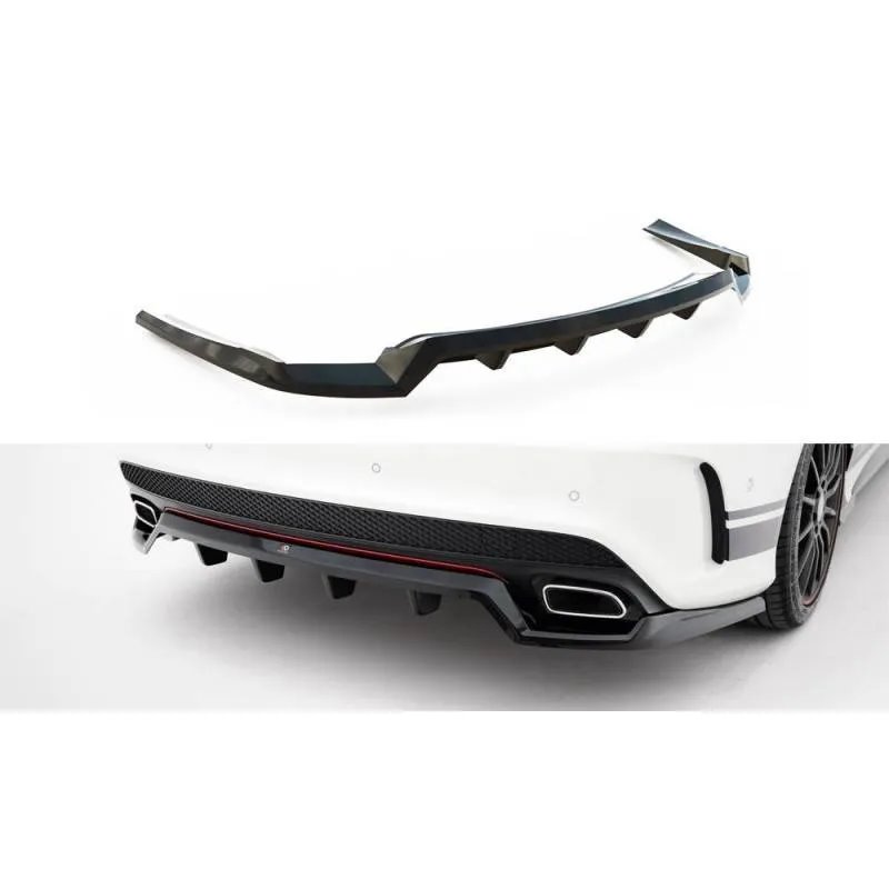 Maxton - Arriere Splitter (avec une barre verticale) Mercedes-Benz CLA AMG-Line C117