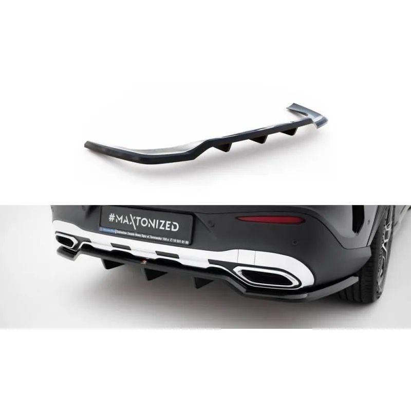Maxton - Arriere Splitter (avec une barre verticale) Mercedes-Benz GLC Coupe AMG-Line C254