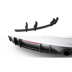 Maxton - Street Pro Central Diffuseur Arriere Audi TT S-Line 8J Facelift Rouge
