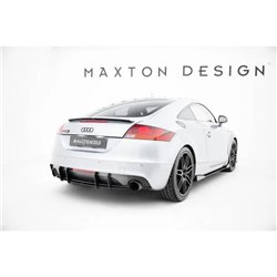 Maxton - Street Pro Central Diffuseur Arriere Audi TT S-Line 8J Facelift Rouge