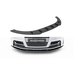 Maxton - Street Pro Lame Du Pare-Chocs Avant Audi TT S / TT S-Line 8J Facelift Noir-Rouge