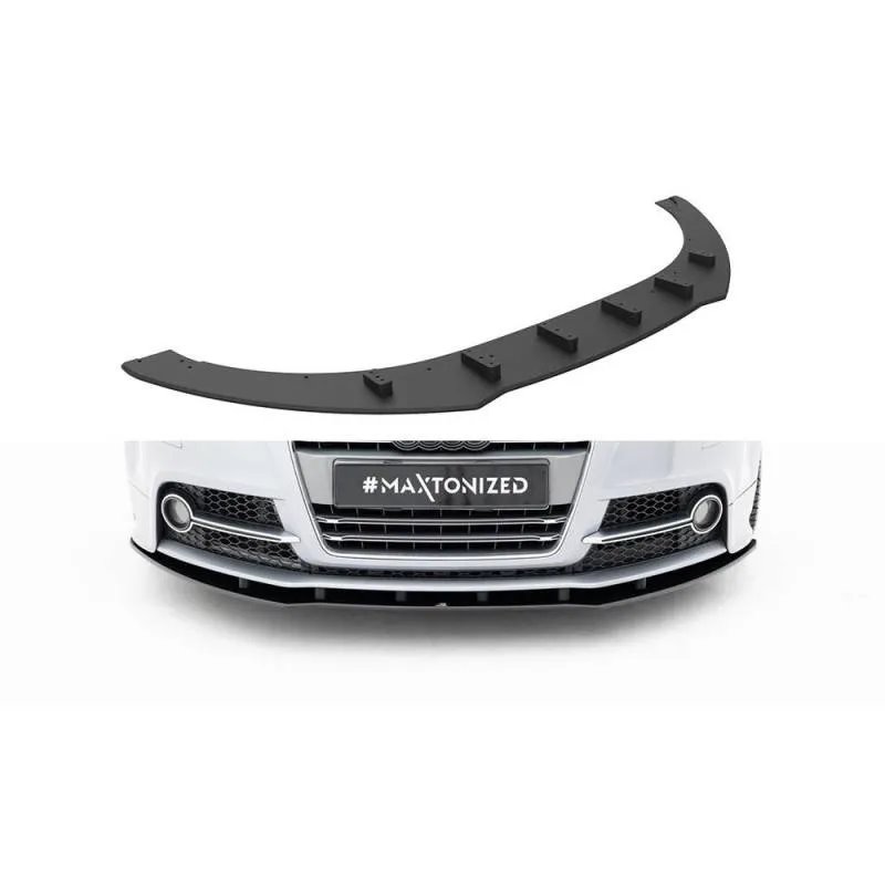 Maxton - Street Pro Lame Du Pare-Chocs Avant Audi TT S / TT S-Line 8J Facelift Noir-Rouge