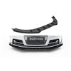 Maxton - Street Pro Lame Du Pare-Chocs Avant Audi TT S / TT S-Line 8J Facelift Noir-Rouge + Rabats Brillant