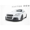 Maxton - Street Pro Lame Du Pare-Chocs Avant Audi TT S / TT S-Line 8J Facelift Noir-Rouge + Rabats Brillant