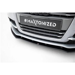 Maxton - Street Pro Lame Du Pare-Chocs Avant Audi TT S / TT S-Line 8J Facelift Noir