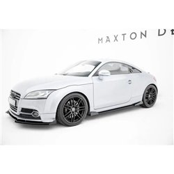 Maxton - Street Pro Rajouts Des Bas De Caisse Audi TT S / TT S-Line 8J Facelift Noir + Rabats Brillant 