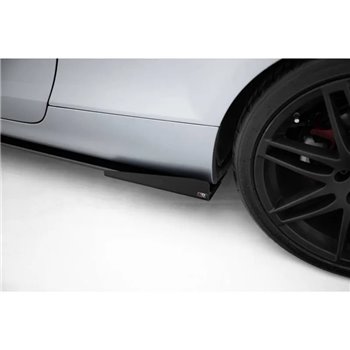 Maxton - Street Pro Rajouts Des Bas De Caisse Audi TT S / TT S-Line 8J Facelift Noir-Rouge + Rabats Brillant