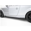 Maxton - Street Pro Rajouts Des Bas De Caisse Audi TT S / TT S-Line 8J Facelift Noir-Rouge + Rabats Brillant