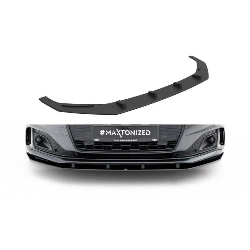 Maxton - Street Pro Lame Du Pare-Chocs Avant Audi A5 F5 Facelift Noir-Rouge
