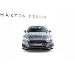 Maxton - Street Pro Lame Du Pare-Chocs Avant Audi A5 F5 Facelift Noir-Rouge