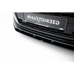 Maxton - Street Pro Lame Du Pare-Chocs Avant Audi A5 F5 Facelift Noir