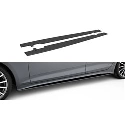 Maxton - Street Pro Rajouts Des Bas De Caisse Audi A5 Sportback F5 Facelift Noir-Rouge