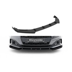 Maxton - Street Pro Lame Du Pare-Chocs Avant Audi A5 F5 Facelift Noir + Rabats Brillant