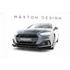 Maxton - Street Pro Lame Du Pare-Chocs Avant Audi A5 F5 Facelift Noir + Rabats Brillant 