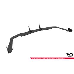 Maxton - Street Pro Central Diffuseur Arriere Audi A5 F5 Facelift Noir + Rabats Brillant 