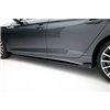 Maxton - Street Pro Rajouts Des Bas De Caisse Audi A5 Sportback F5 Facelift Noir-Rouge + Rabats Brillant