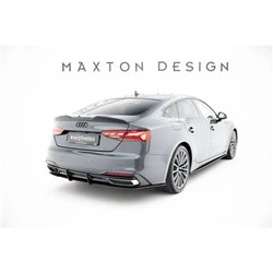 Maxton - Street Pro Central Diffuseur Arriere Audi A5 F5 Facelift Noir-Rouge