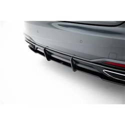 Maxton - Street Pro Central Diffuseur Arriere Audi A5 F5 Facelift Noir-Rouge