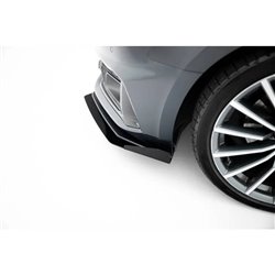 Maxton - Street Pro Lame Du Pare-Chocs Avant Audi A5 F5 Facelift Noir-Rouge + Rabats Brillant