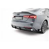 Maxton - Street Pro Central Diffuseur Arriere Audi A5 F5 Facelift Noir-Rouge + Rabats Brillant
