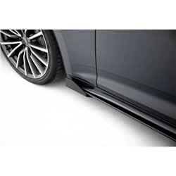 Maxton - Street Pro Rajouts Des Bas De Caisse Audi A5 Sportback F5 Facelift Noir + Rabats Brillant 