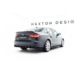 Maxton - Diffuseur Arrière Complet Audi A4 B8 Facelift (Version double échappement simple face)