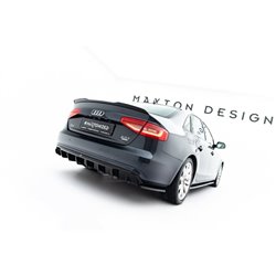 Maxton - Diffuseur Arrière Complet Audi A4 B8 Facelift (Version double échappement simple face) 