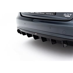 Maxton - Diffuseur Arrière Complet Audi A4 B8 Facelift (Version double échappement simple face) 