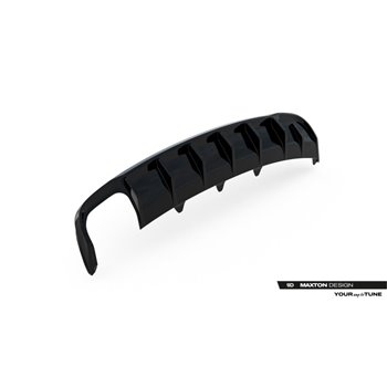 Maxton - Diffuseur Arrière Complet Audi A4 B8 Facelift (Version double échappement simple face) 