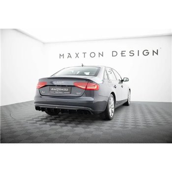 Maxton - Diffuseur Arrière Complet Audi A4 B8 Facelift (Version avec double échappement des deux côtés) 