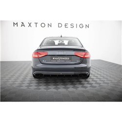 Maxton - Diffuseur Arrière Complet Audi A4 B8 Facelift (Version avec double échappement des deux côtés) 